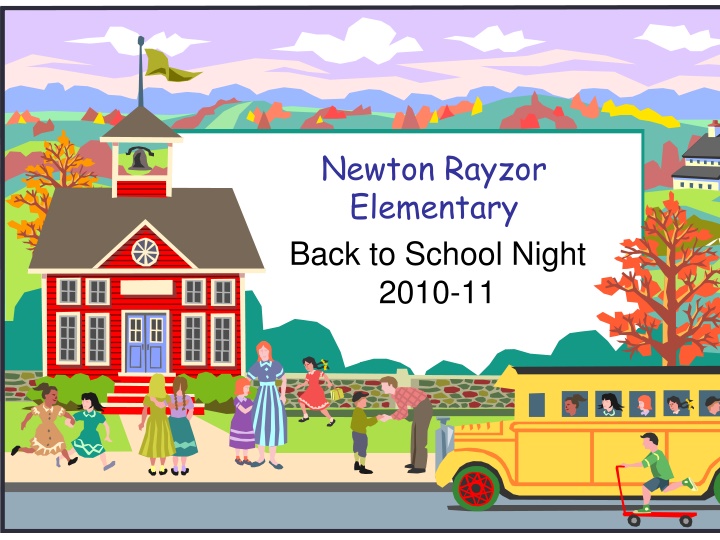 newton rayzor elementary back to school night