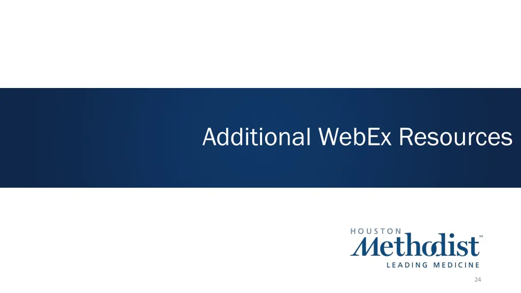 additional webex resources