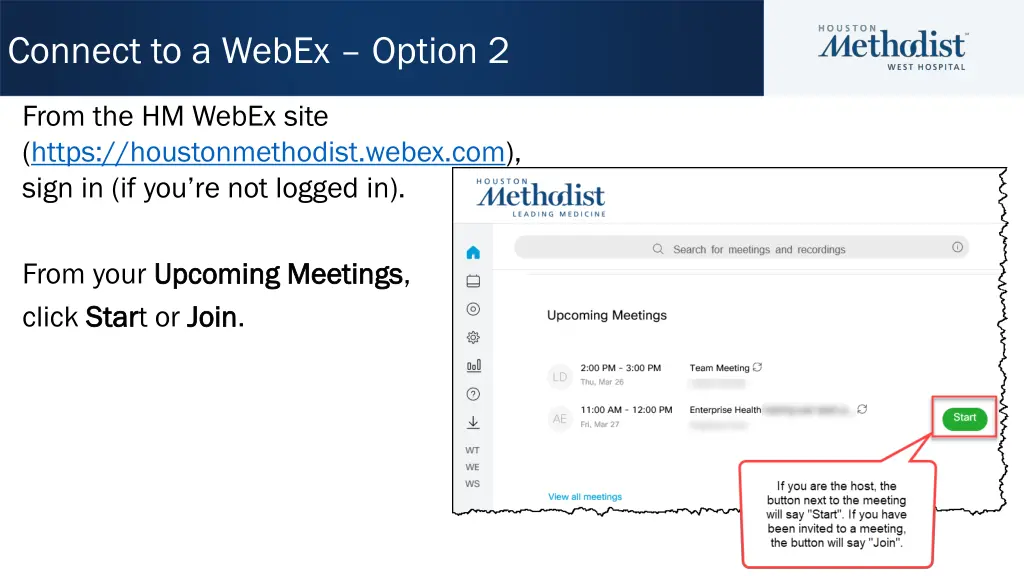 connect to a webex option 2