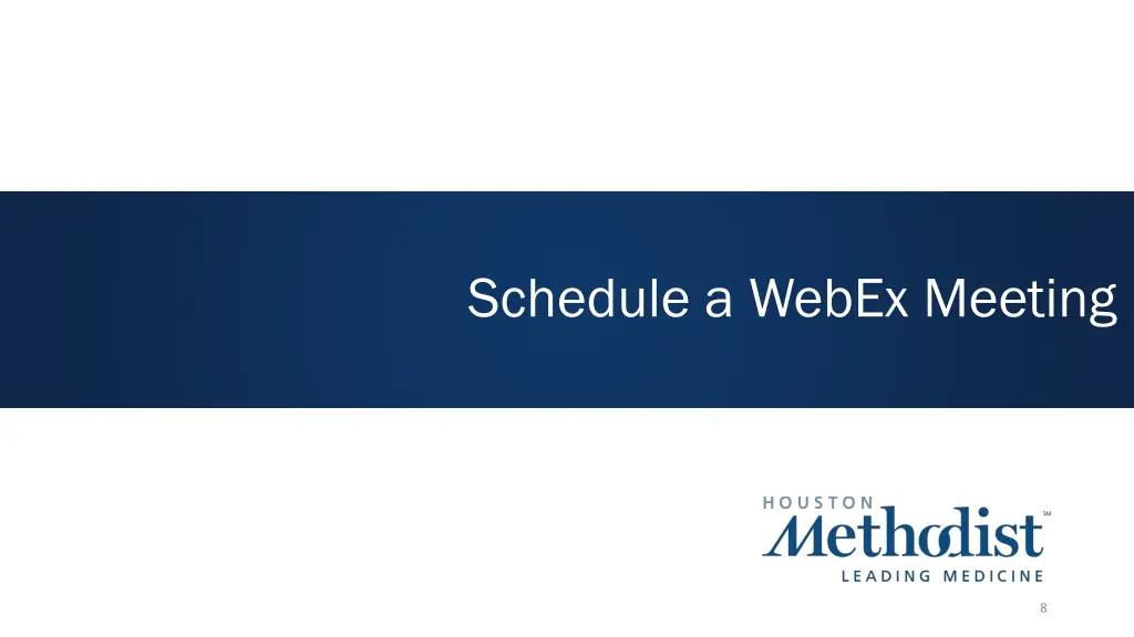 schedule a webex meeting