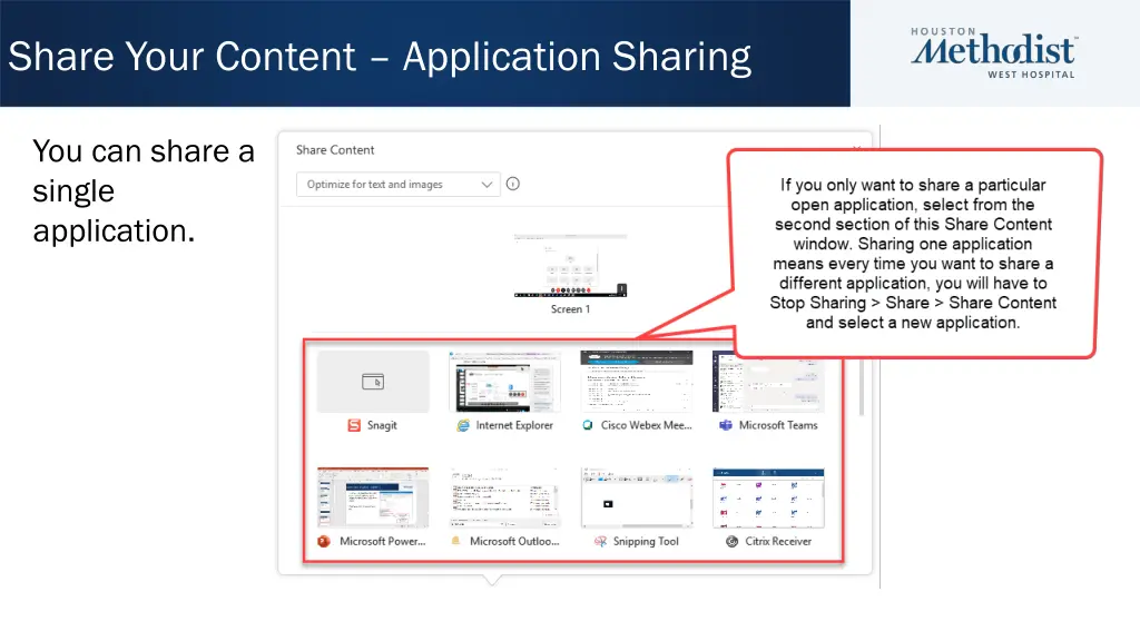 share your content application sharing