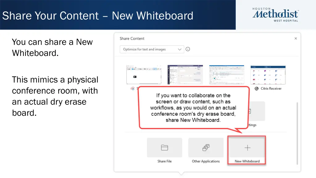share your content new whiteboard