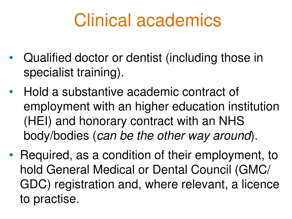 clinical academics 2