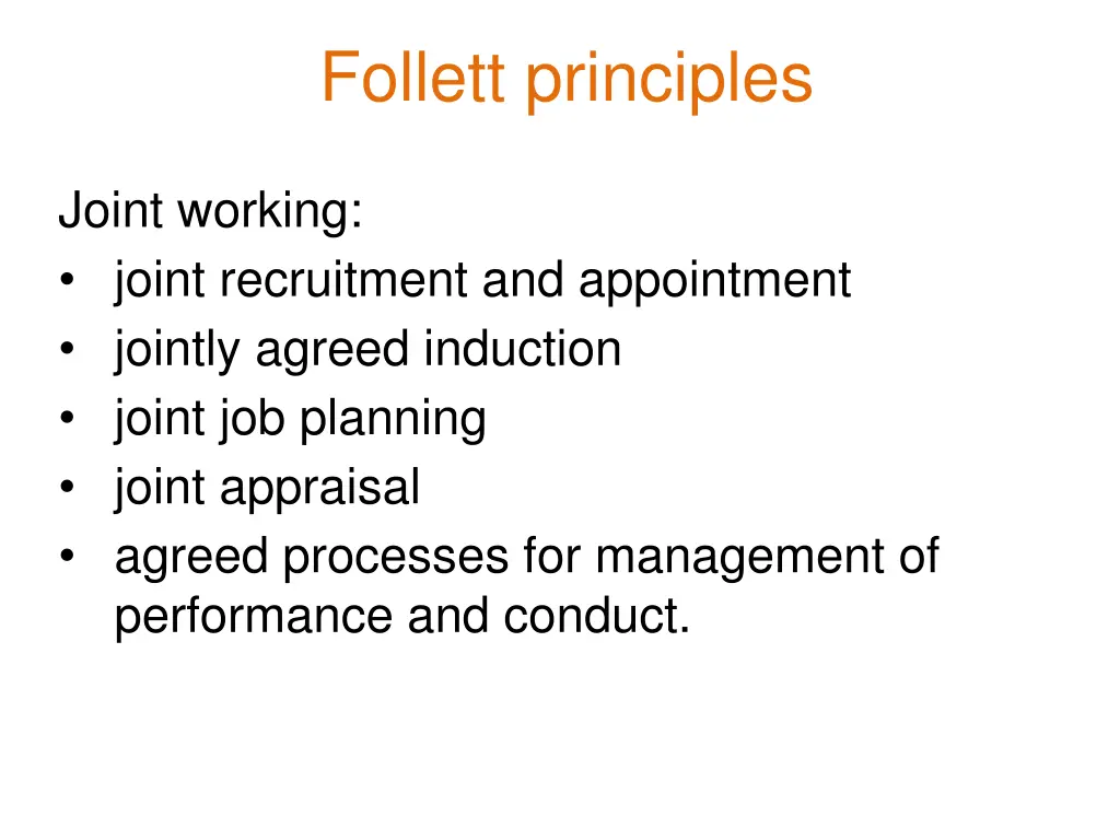 follett principles