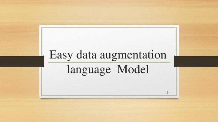 easy data augmentation language model