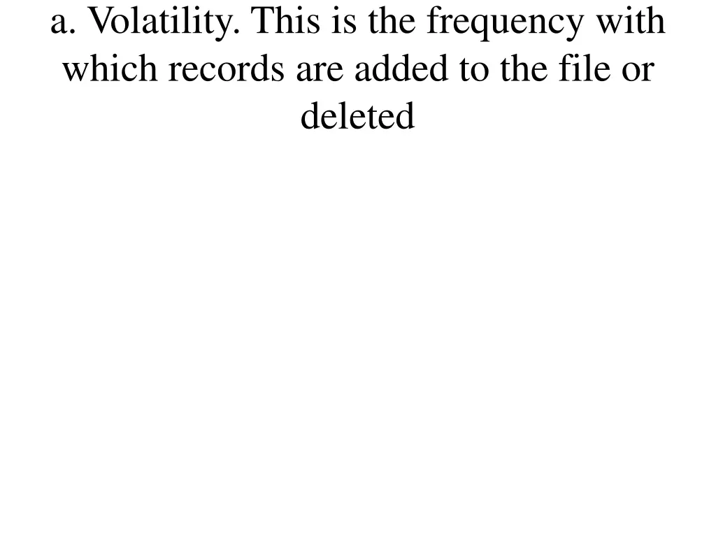 a volatility this is the frequency with which