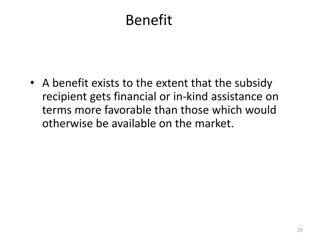 benefit