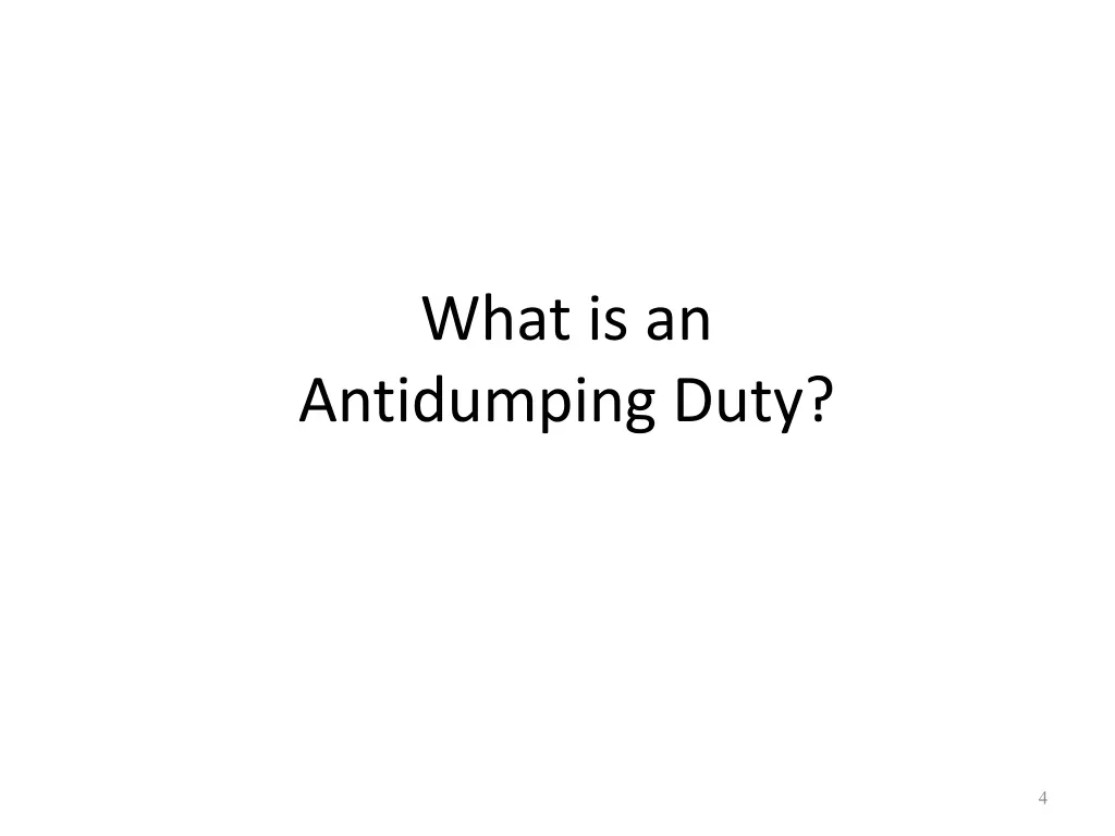 what is an antidumping duty