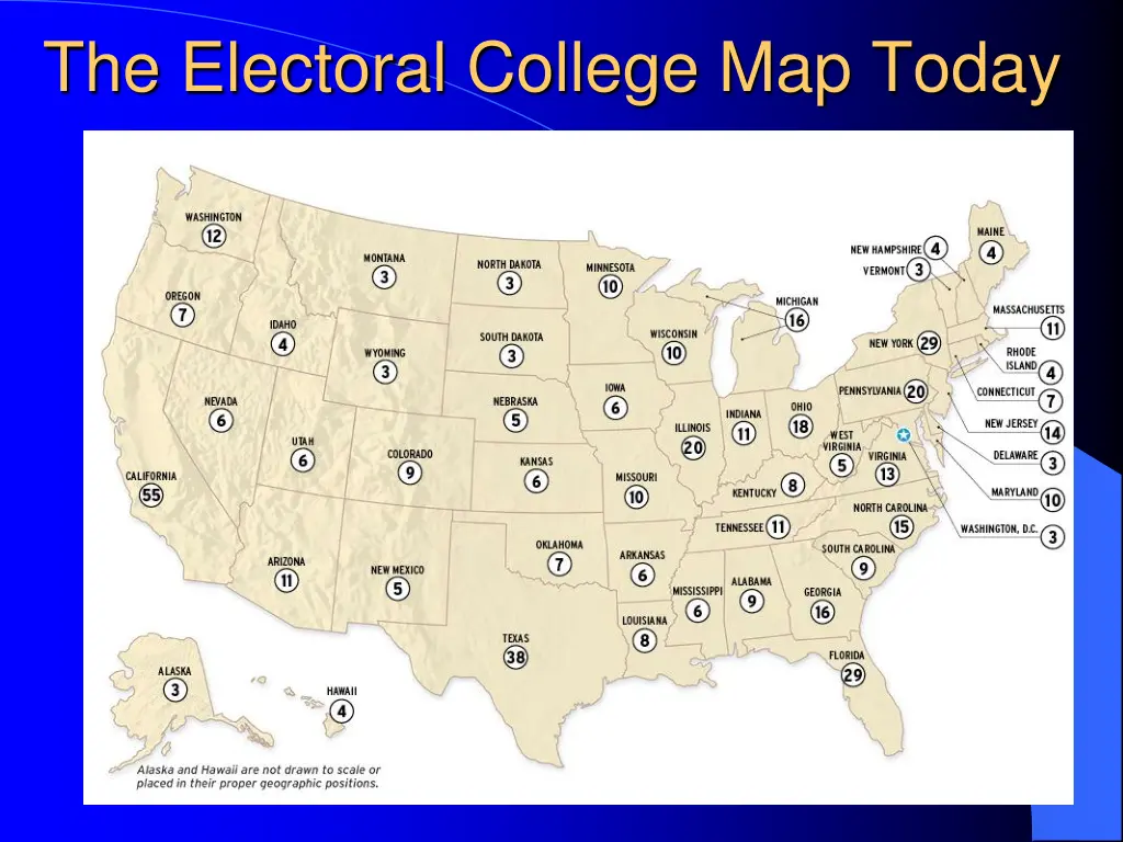 the electoral college map today