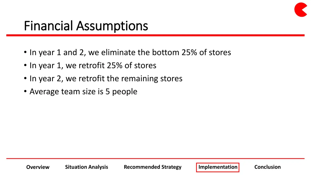 financial assumptions financial assumptions