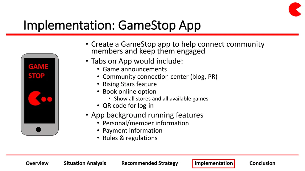 implementation gamestop app implementation