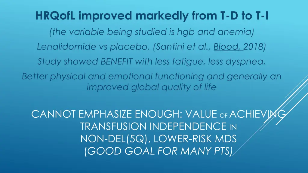 hrqofl improved markedly from