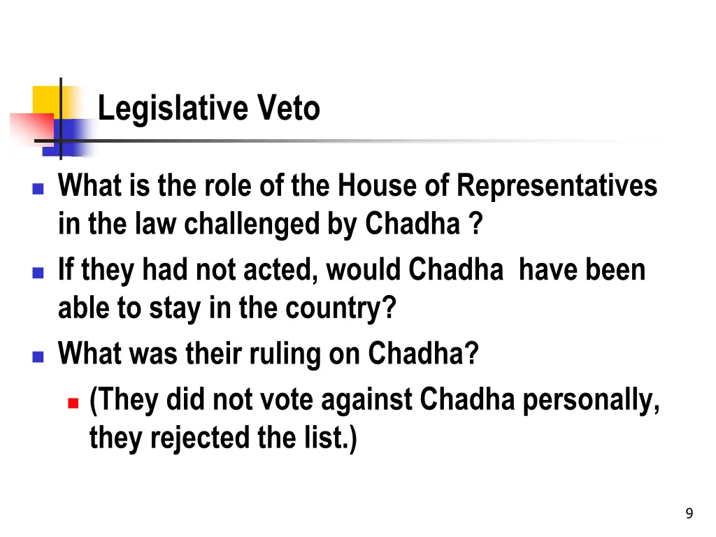 legislative veto