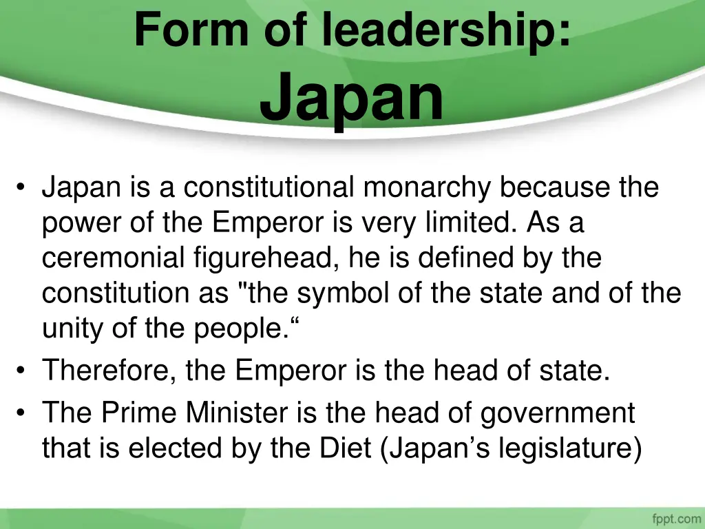 form of leadership japan