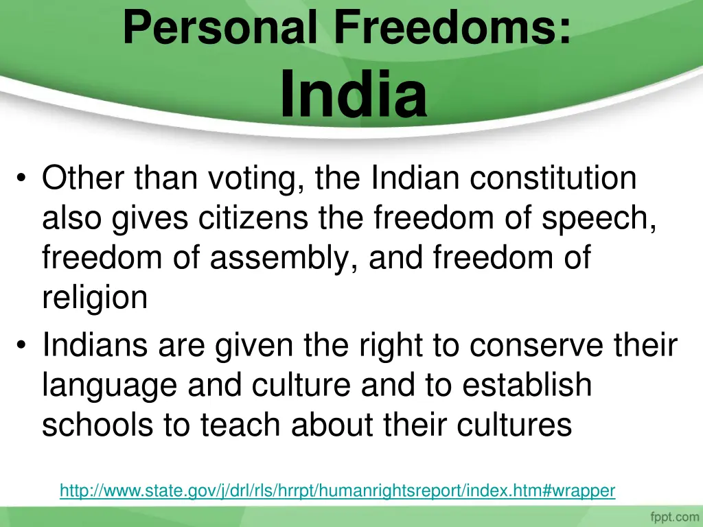 personal freedoms india