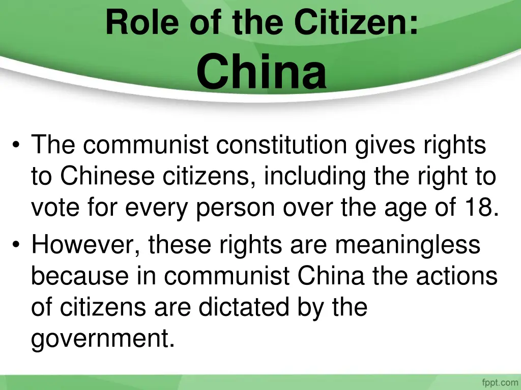 role of the citizen china