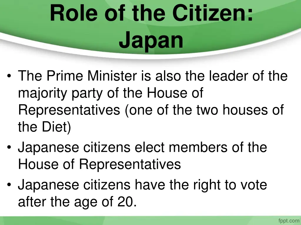 role of the citizen japan