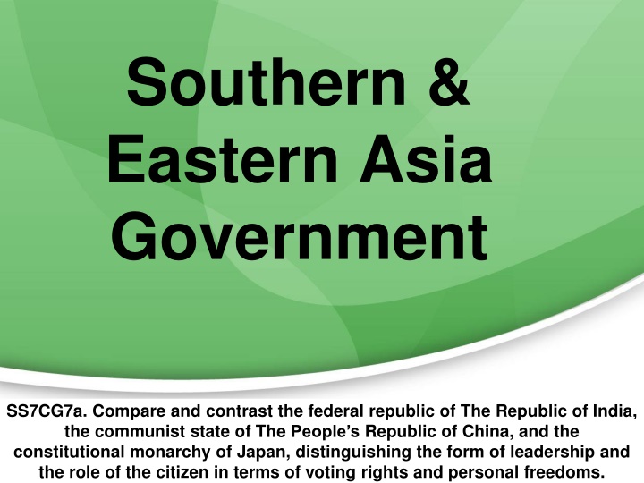 southern eastern asia government