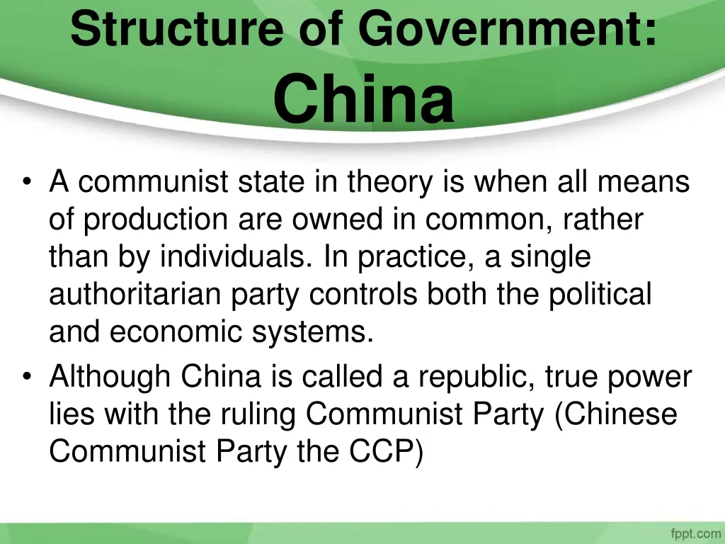 structure of government china 1