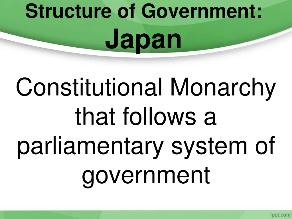 structure of government japan