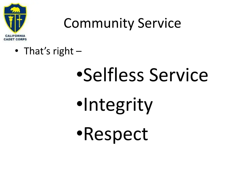 community service 1