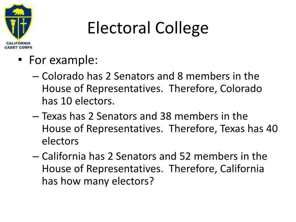 electoral college 2