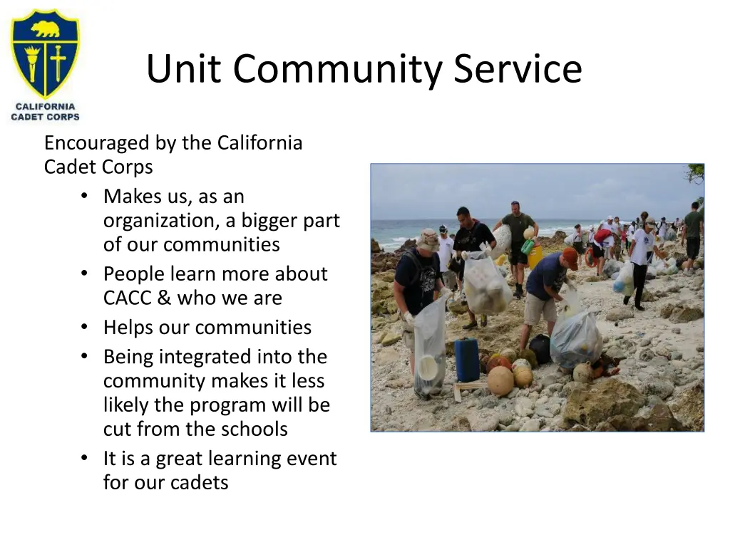 unit community service 1