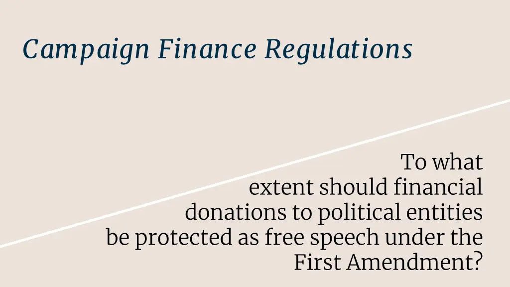 campaign finance regulations