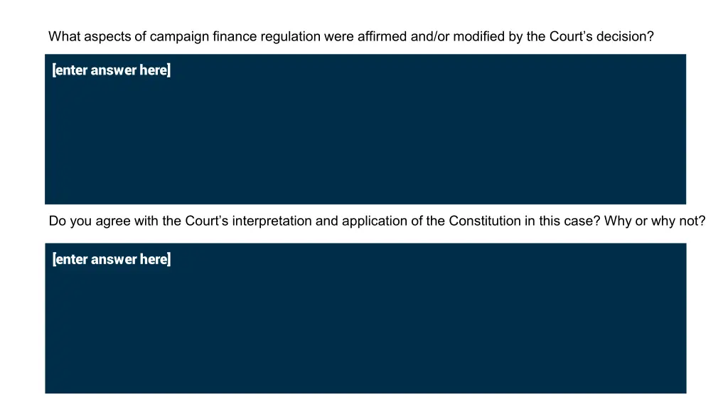 what aspects of campaign finance regulation were