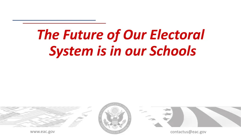 the future of our electoral system