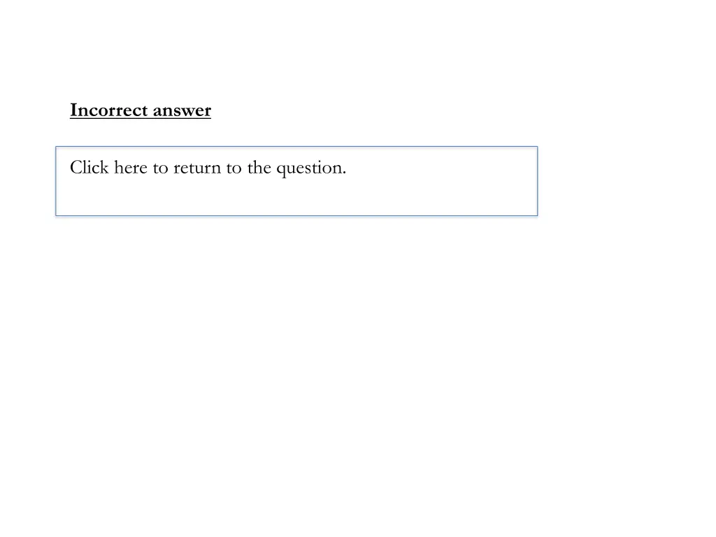 incorrect answer 11