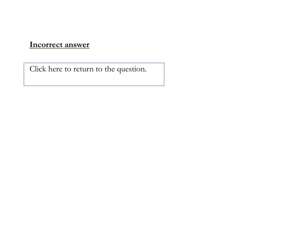 incorrect answer 12
