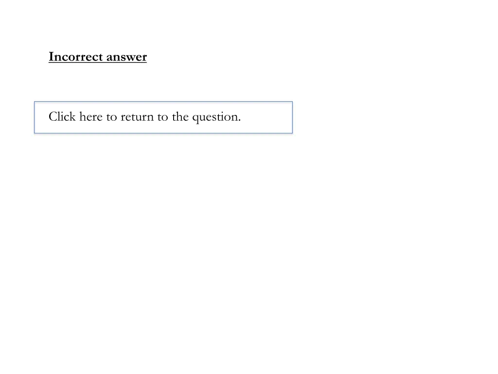 incorrect answer 15