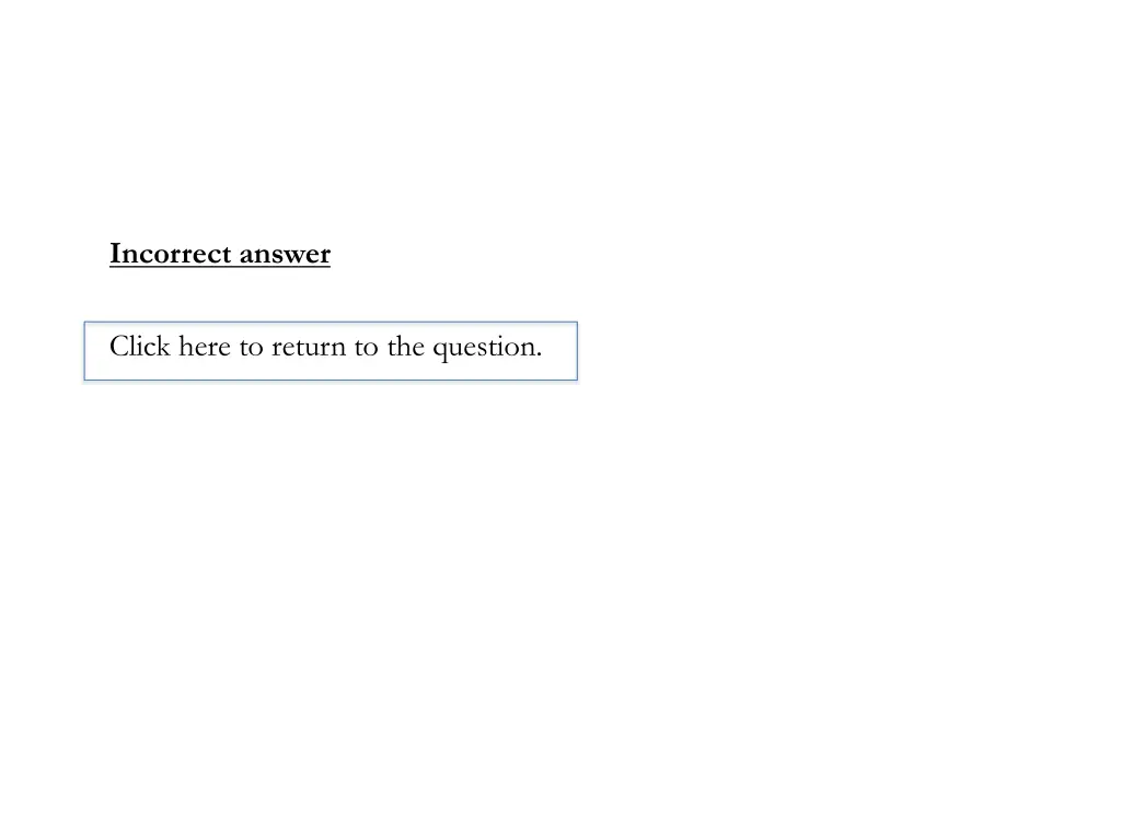 incorrect answer 2