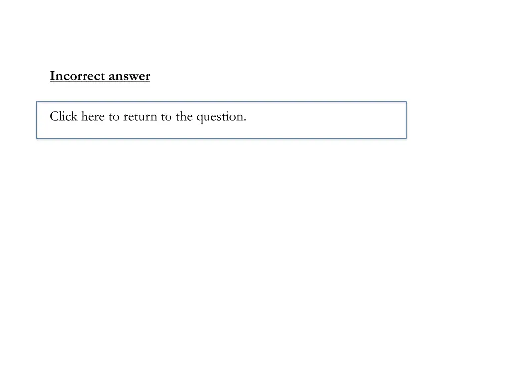 incorrect answer 5