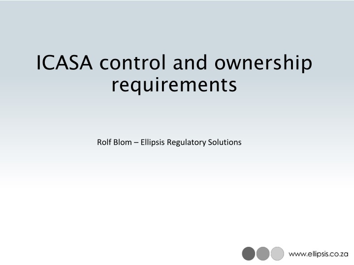 icasa control and ownership requirements