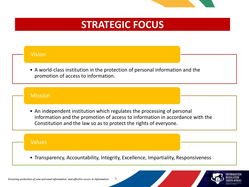 strategic focus