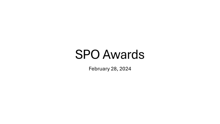 spo awards february 28 2024