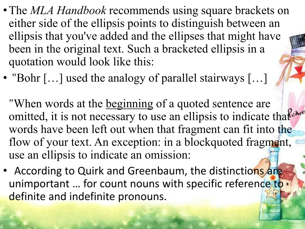 the mla handbook recommends using square brackets