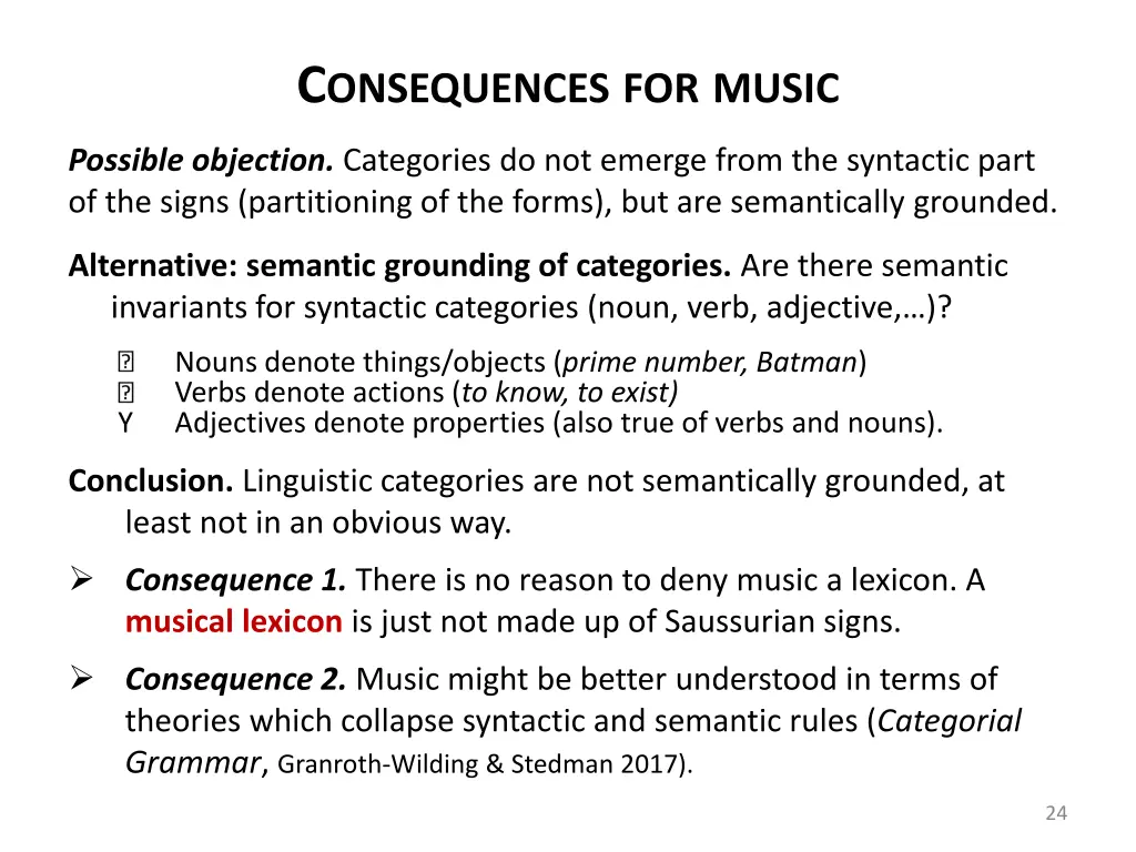 c onsequences for music 2