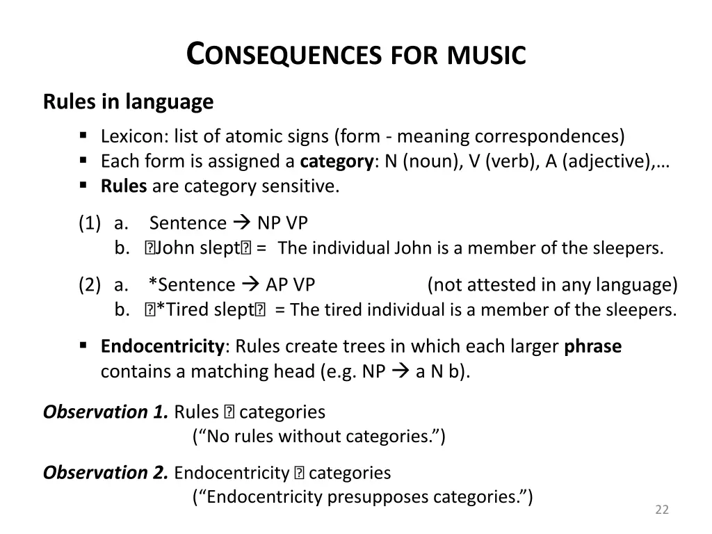 c onsequences for music