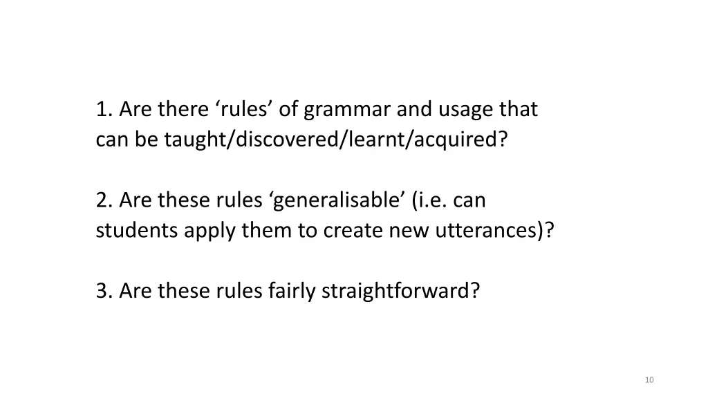 1 are there rules of grammar and usage that