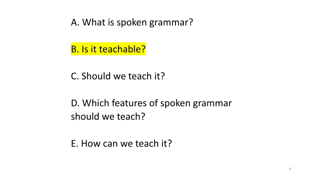 a what is spoken grammar 1