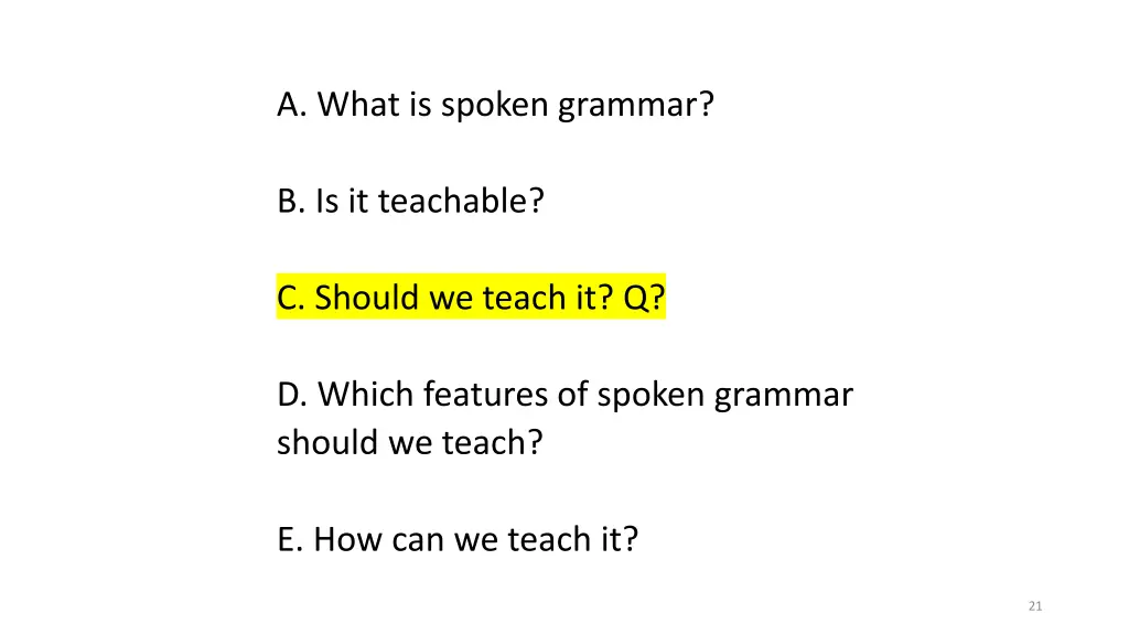 a what is spoken grammar 2