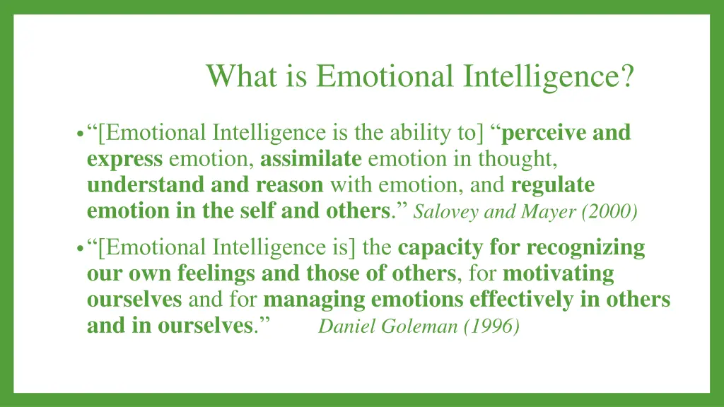 what is emotional intelligence