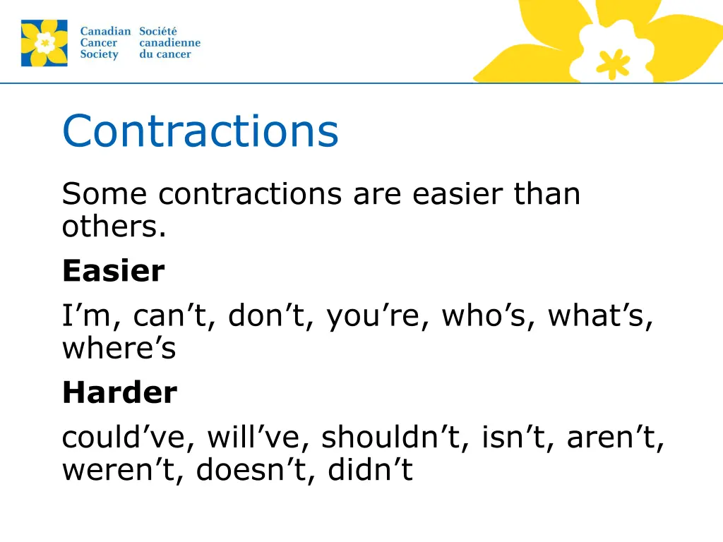 contractions