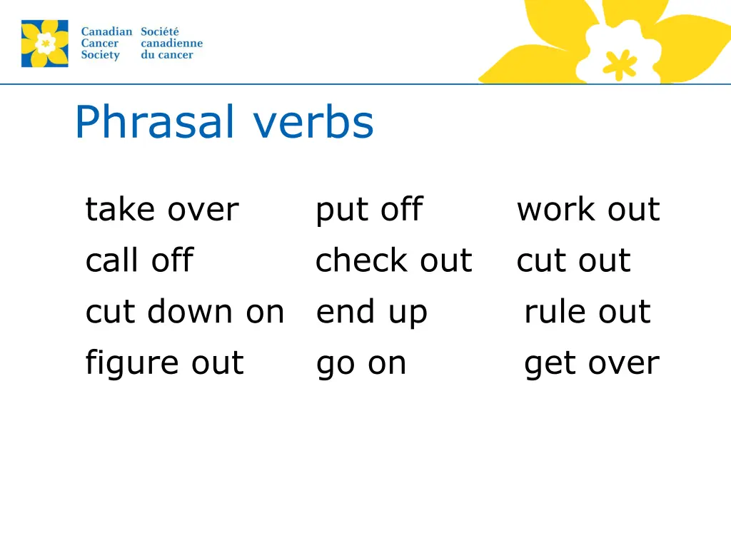 phrasal verbs 1