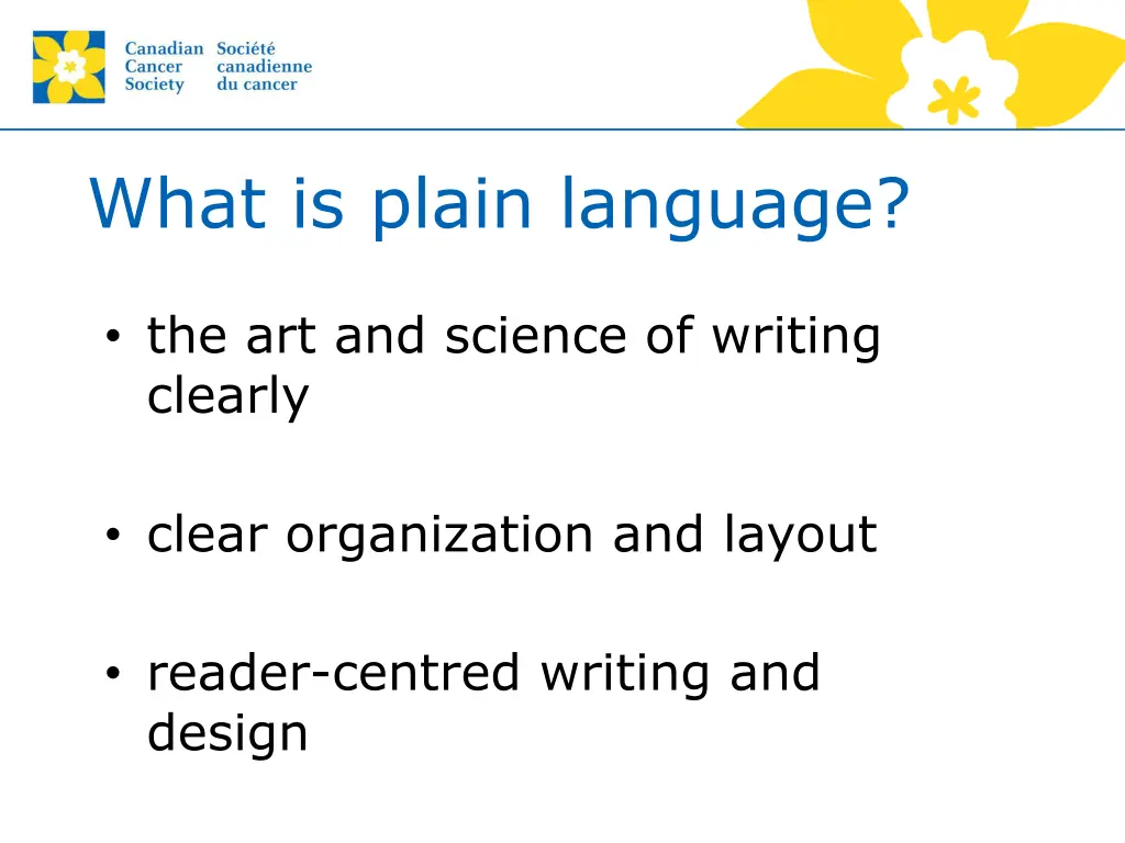 what is plain language