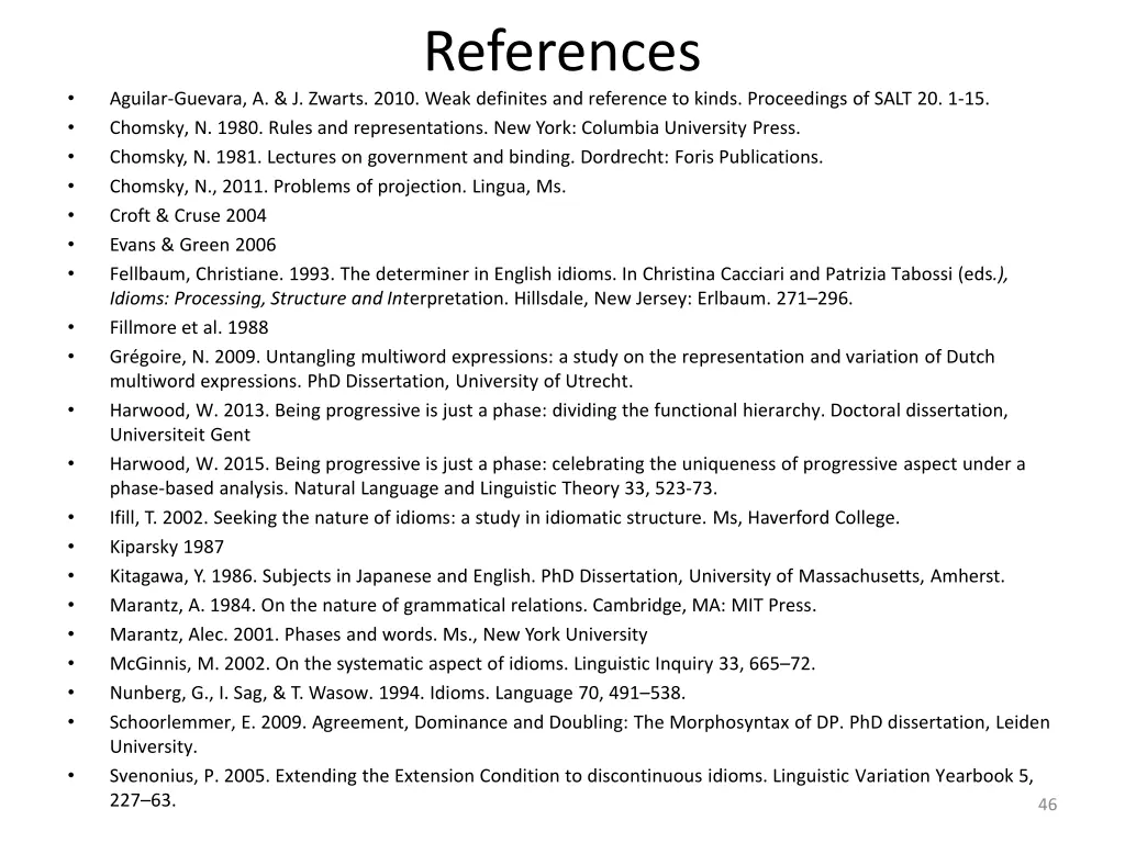 references