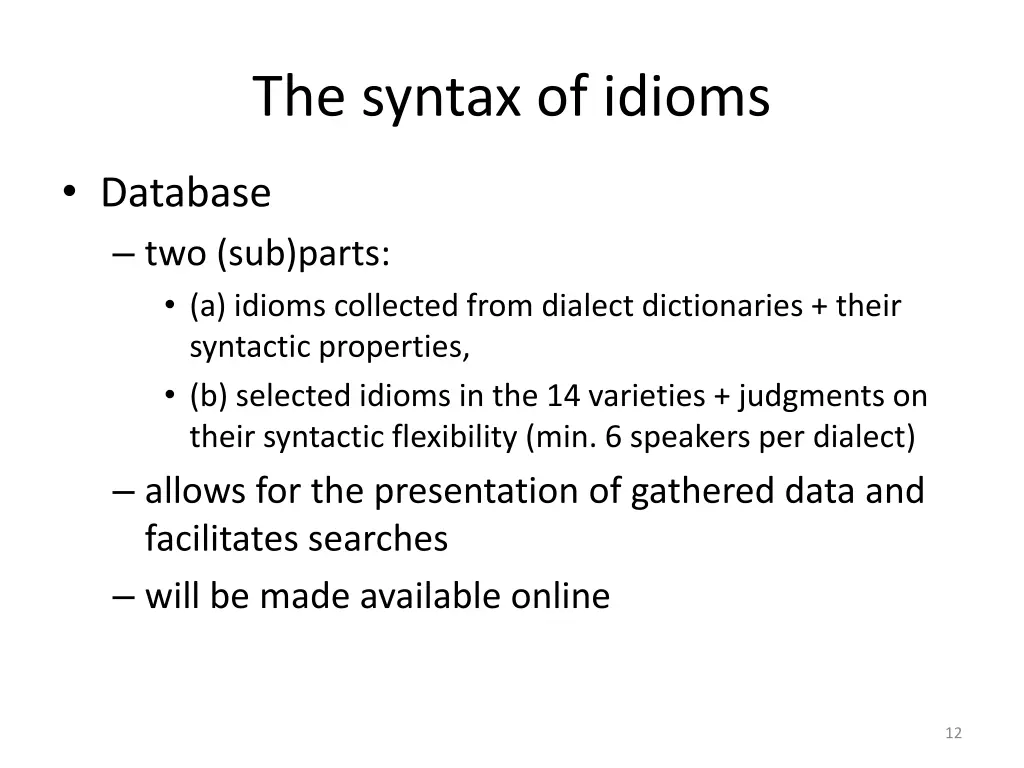 the syntax of idioms 5